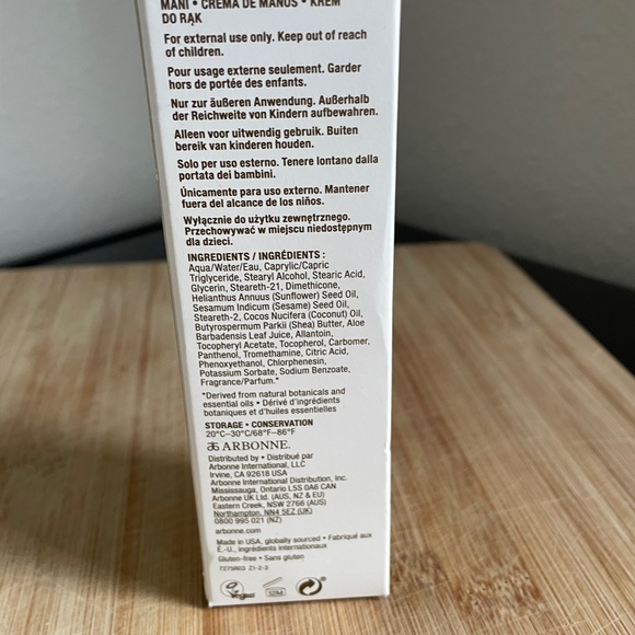 Arbonne Shea Butter Hand Cream 3oz - Picture 3 of 5